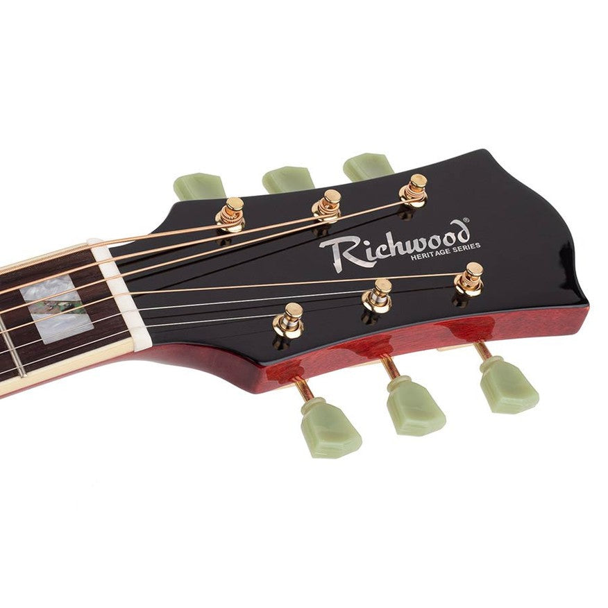 Richwood HSDS-42-TRD Heritage Series dreadnought akoestische western gitaar rood