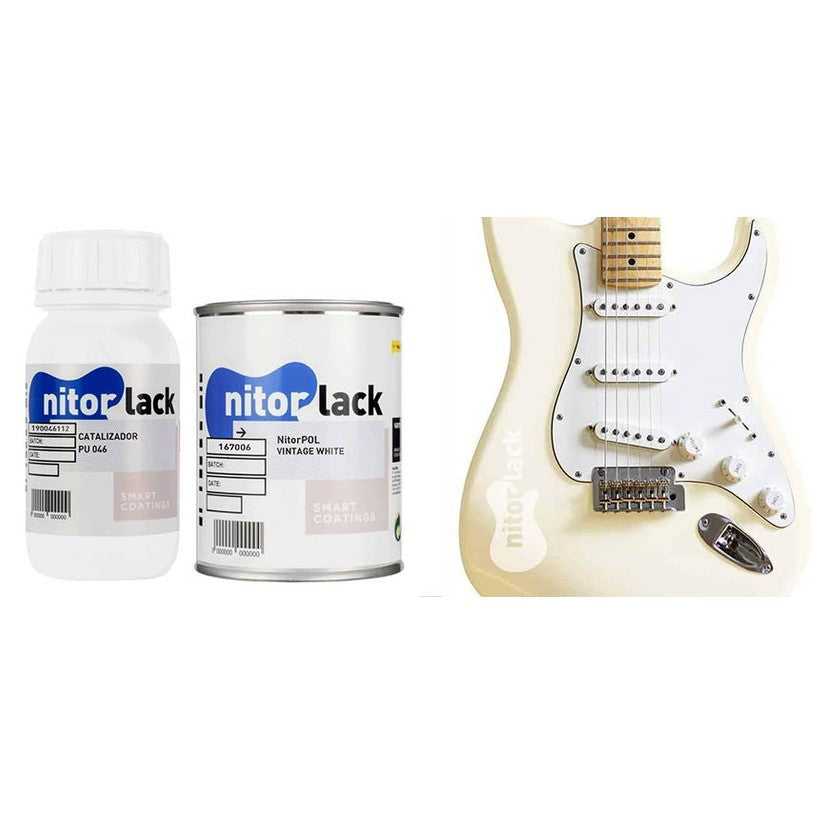 NitorLACK N167006108 NitorPOL Polyurethaanlak Vintage White – 500 ml + 250 ml Verharder
