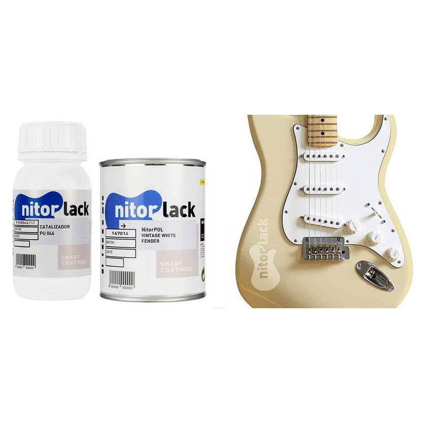 NitorLACK N167014108 NitorPOL Polyurethaanlak Aged Vintage White – 500 ml + 250 ml Verharder