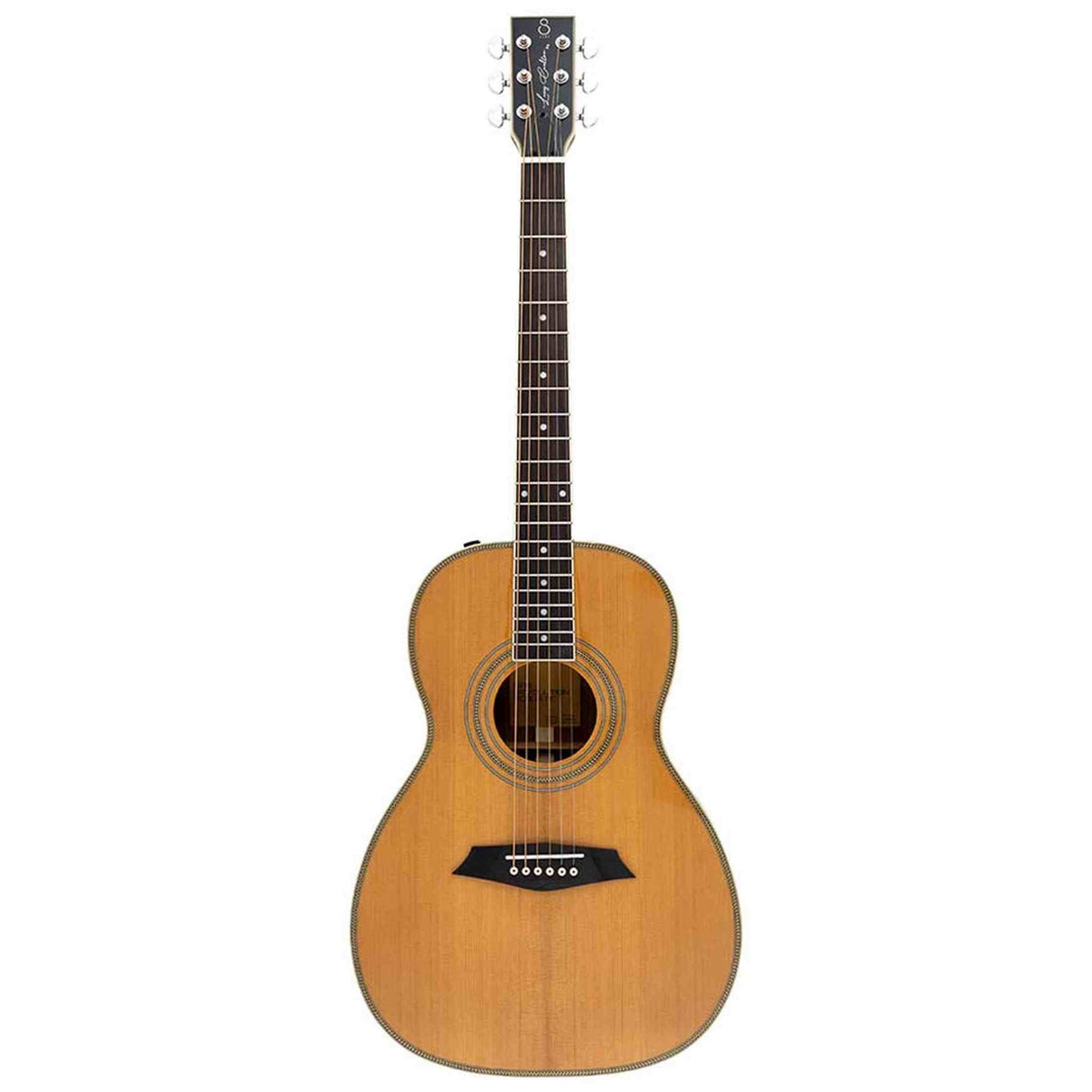 Sire A4PSNT Larry Carlton akoestische parlor gitaar – solid top, SIB elektronica, Natural
