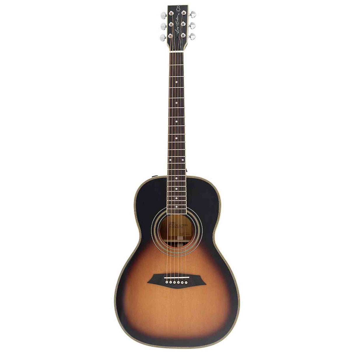 Sire A4PSVS Larry Carlton akoestische parlor gitaar – solid top, SIB elektronica, Vintage Sunburst