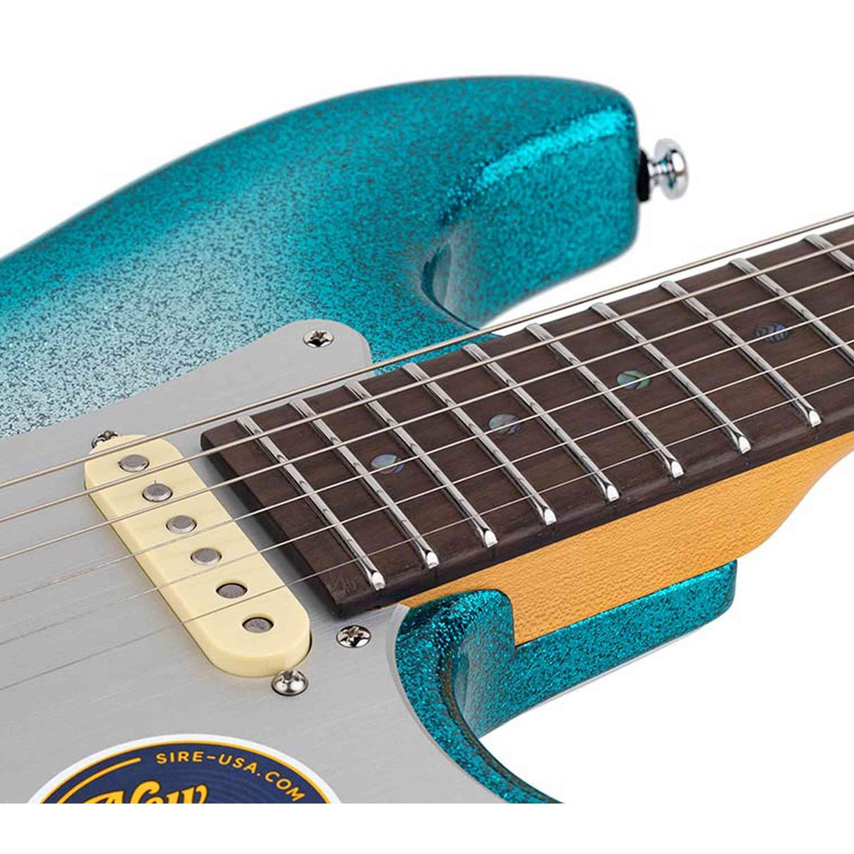 Sire S7N HSS/SBS New Gen Larry Carlton elektrische gitaar – S-Style, alder body, Skyburst Sparkle, HSS-configuratie, stainless steel frets