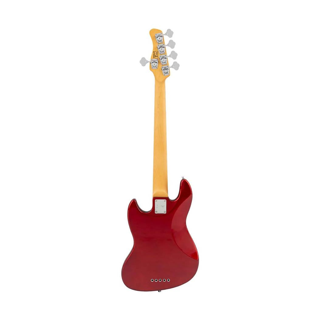 Sire V5 A5/CAR Marcus Miller 5-snarige Basgitaar Candy Apple Red