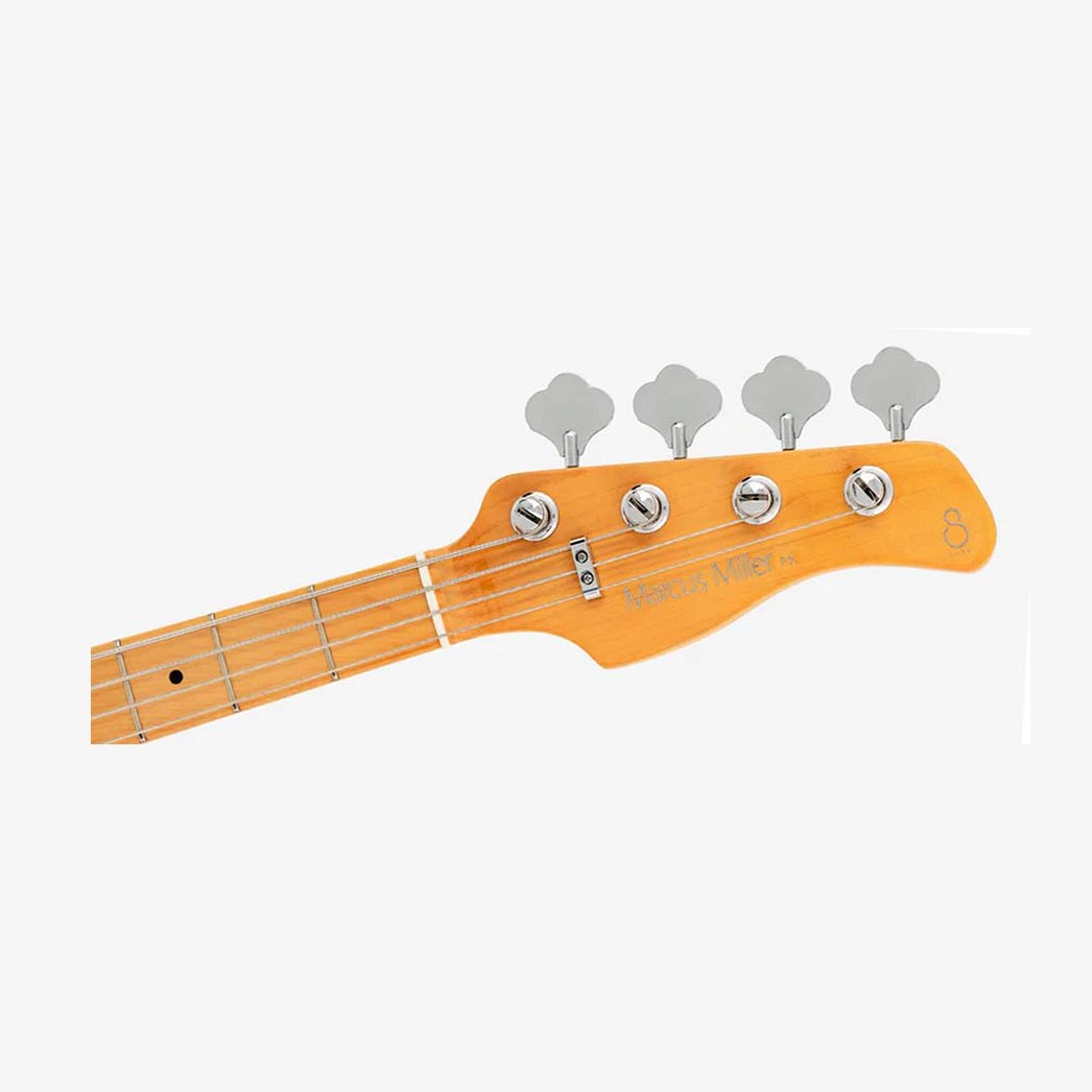 Sire P5 A4/MGO Marcus Miller basgitaar 4-snarige passieve P-stijl bas in Metallic Gold