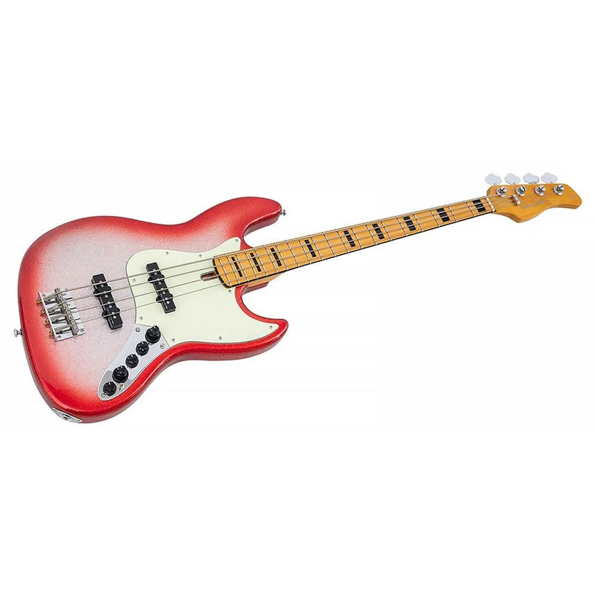 Sire V7+ A4/RDS Marcus Miller 4-snarige actieve basgitaar Red Sparkle