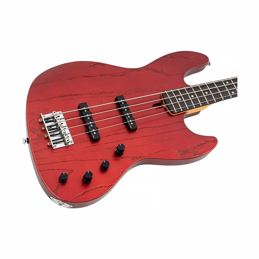Sire V6 4/CAR Marcus Miller actieve 4-snarige basgitaar Candy Apple Red