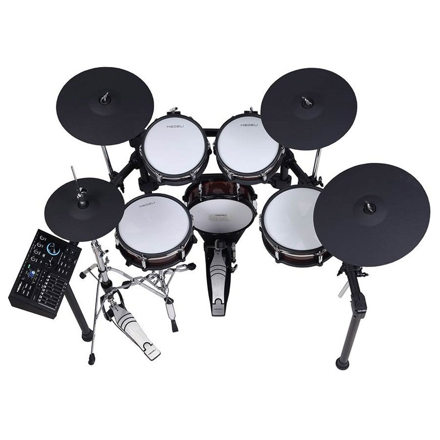 Medeli MZ923 Elektronisch Drumstel met Mesh Heads en Vintage Rosewood Afwerking