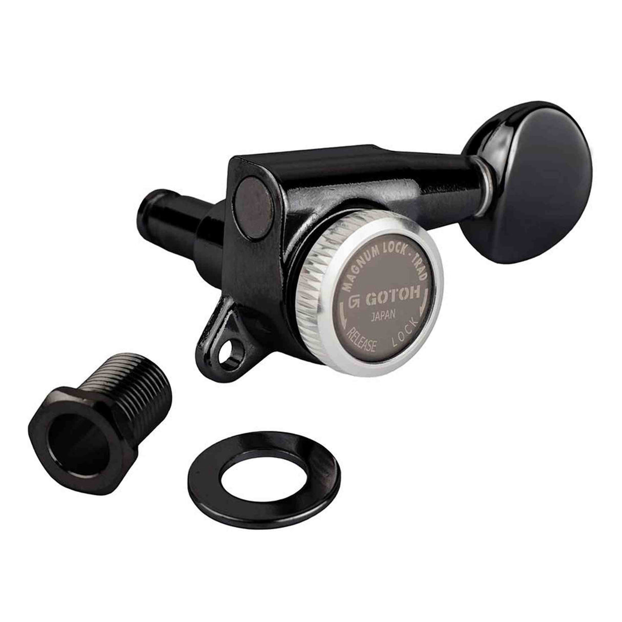 Gotoh GTH14066 SG381 stemmechanieken met Magnum Lock Trad and 05 knoppen, 6L, zwart