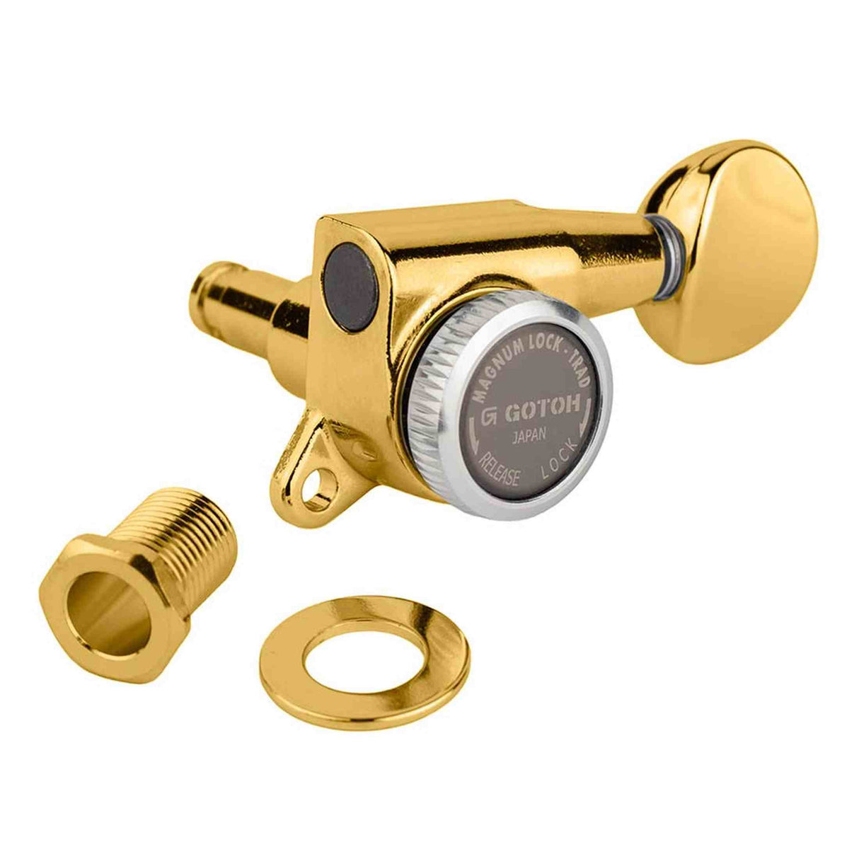 Gotoh GTH14072 SG381 stemmechanieken (posts 6xL) met Magnum Lock Trad and 05 knoppen, 6L, goud