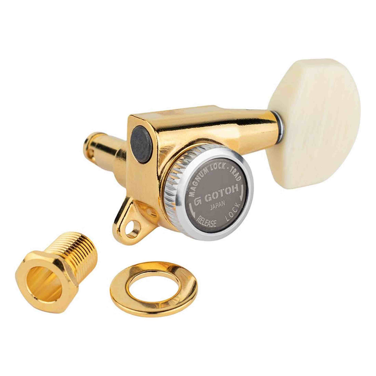 Gotoh GTH14158 SG381 stemmechanieken met Magnum Lock Trad and M01 knoppen, 3L3R, goud