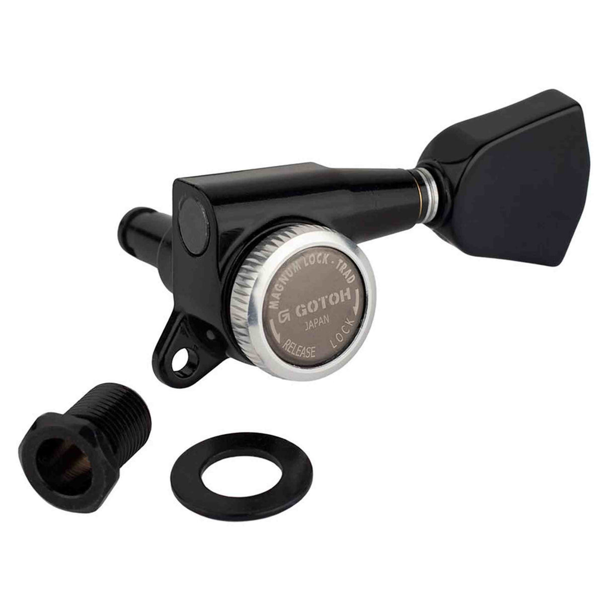 Gotoh GTH14177 SG381 stemmechanieken met Magnum Lock Trad and P4B knoppen, 3L3R, zwart