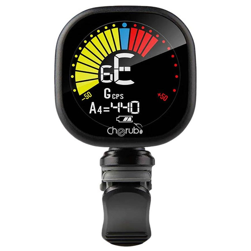 Cherub WST-675 BK oplaadbare Chromatische clip-on stemapparaat