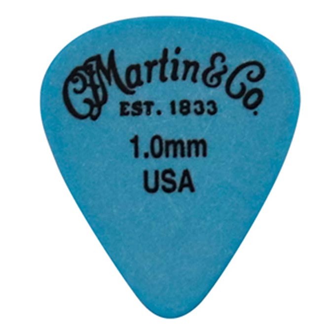 Martin & Co 18A0156 Delrin gitaar plectrums 1.00mm blauw 12 pack