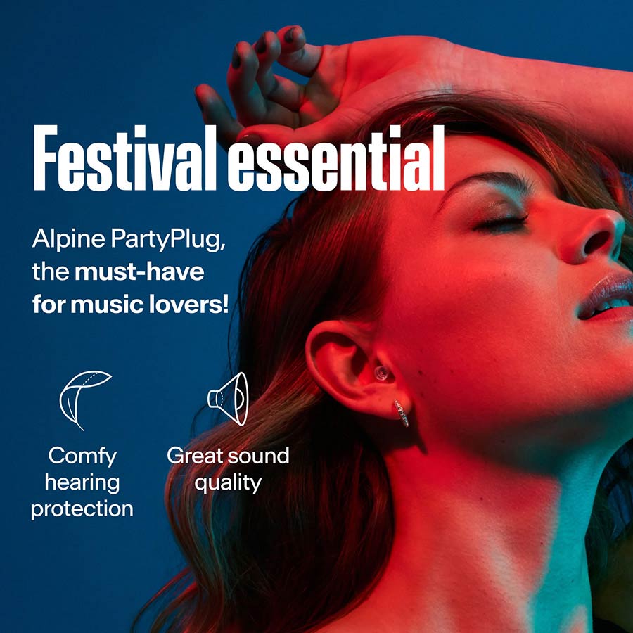 Alpine ALP-PP PartyPlug Oordoppen – Transparant, met Muziekfilter 3 Maten