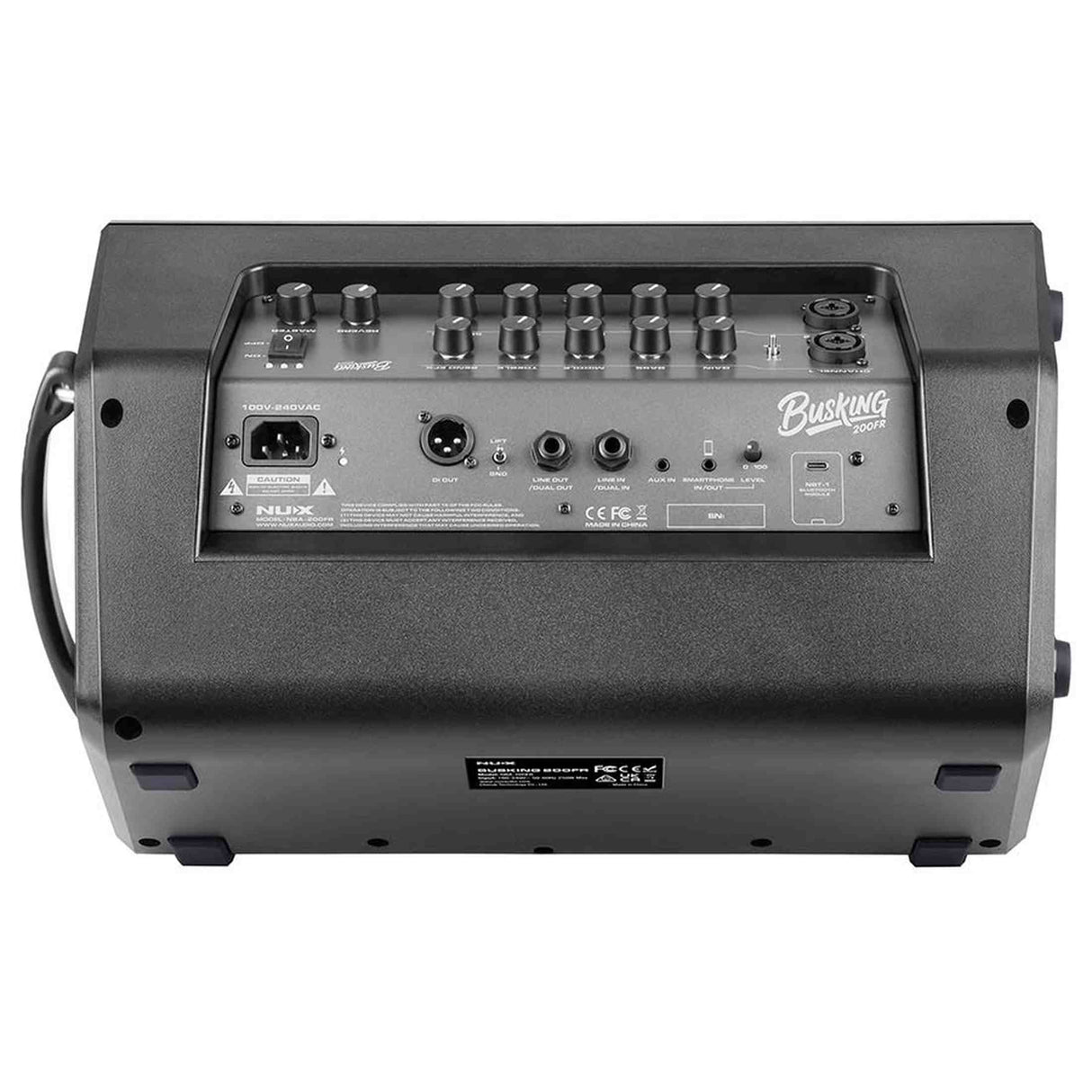 NUX NBA-200FR Actieve Monitor – 200W FRFR met Accu, 2 kanalen, BT & EQ