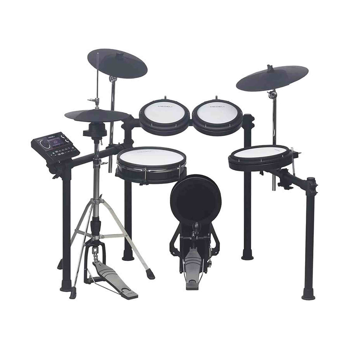 Medeli MZ538 Elektronisch Drumstel met Grote Mesh Pads, Bluetooth Audio, USB-MIDI en 31 Drumkits