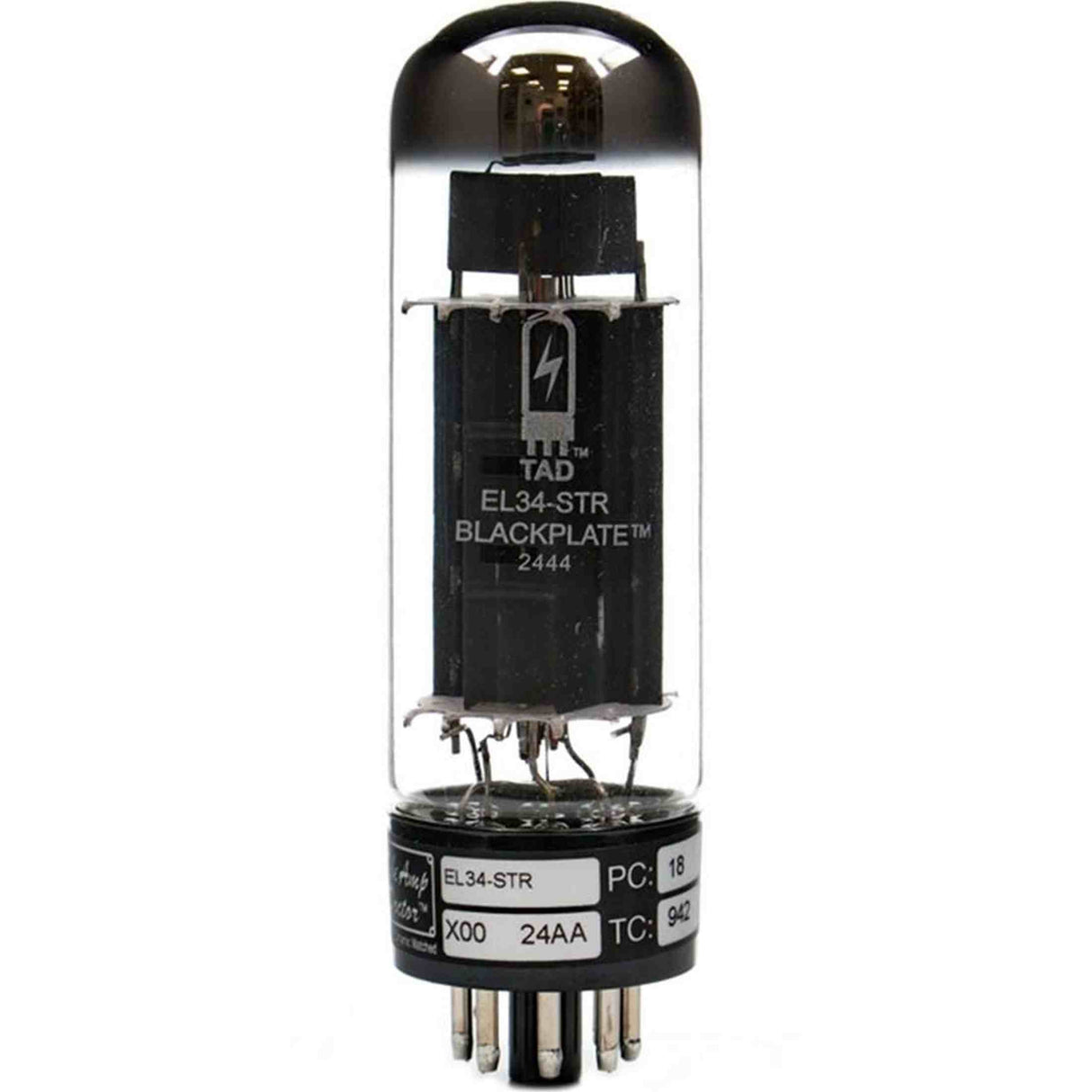 TAD EL34STRBP/4 – 4 stuks Quartet matched EL34-STR Blackplate buizen, warm & gedefinieerd geluid RT764