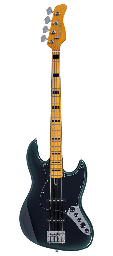 Sire V7N A4/DF Marcus Miller 4-snarige Actieve Basgitaar Dark Forest met Elzen Body en Heritage-3 Preamp