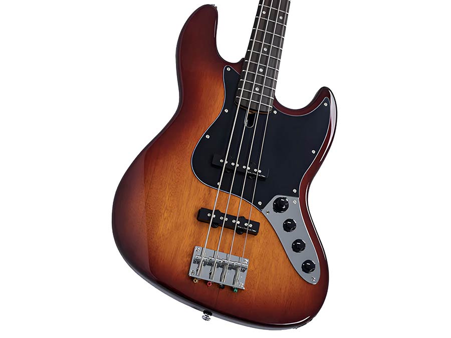 Sire V3N 4/TS Marcus Miller 4-snarige Actieve Jazz Bas Tobacco Sunburst met 2-Bands Preamp