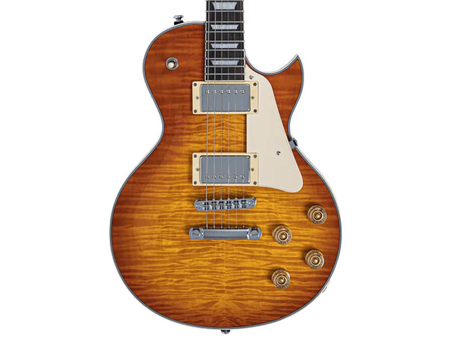 Sire L7N/AMB Larry Carlton New Gen L-Style Elektrische Gitaar Amber Burst met Ebbenhouten Toets en Locking Tuners