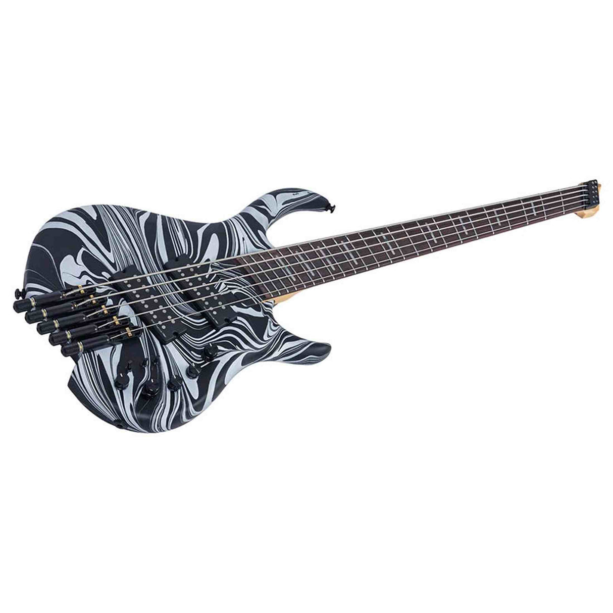 Sire M6H 5/BKSW Marcus Miller M6 Headless 5-String Active Basgitaar Black Swirl