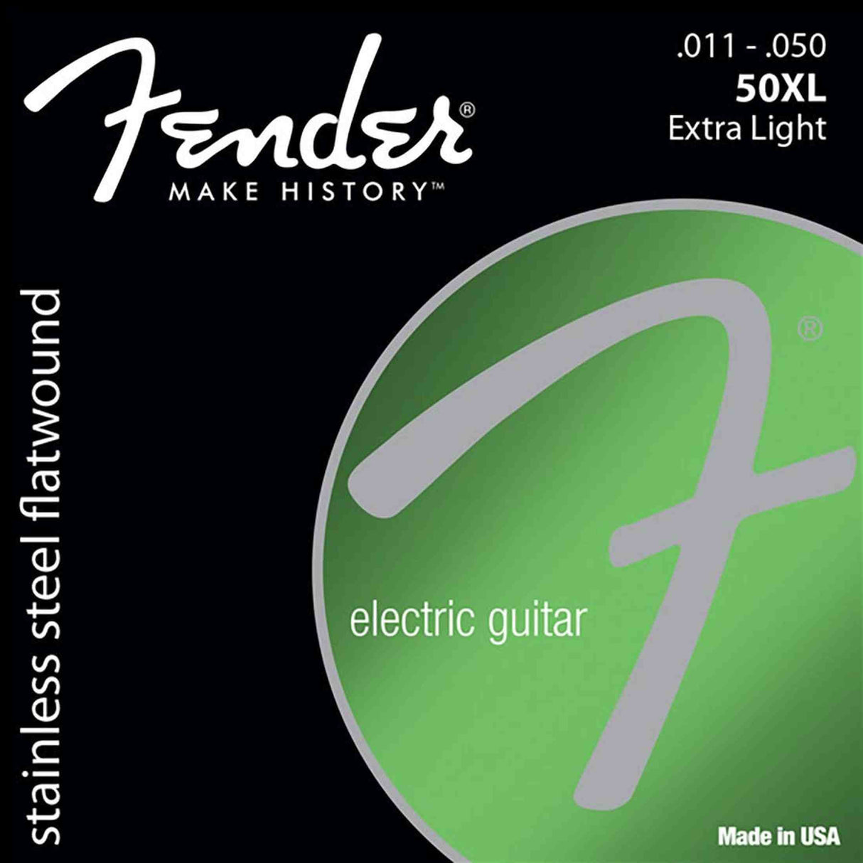 Fender 50XL SuperSonic Elektrische Gitaar Snaren Stainless Steel Flatwound Light Medium 011-050