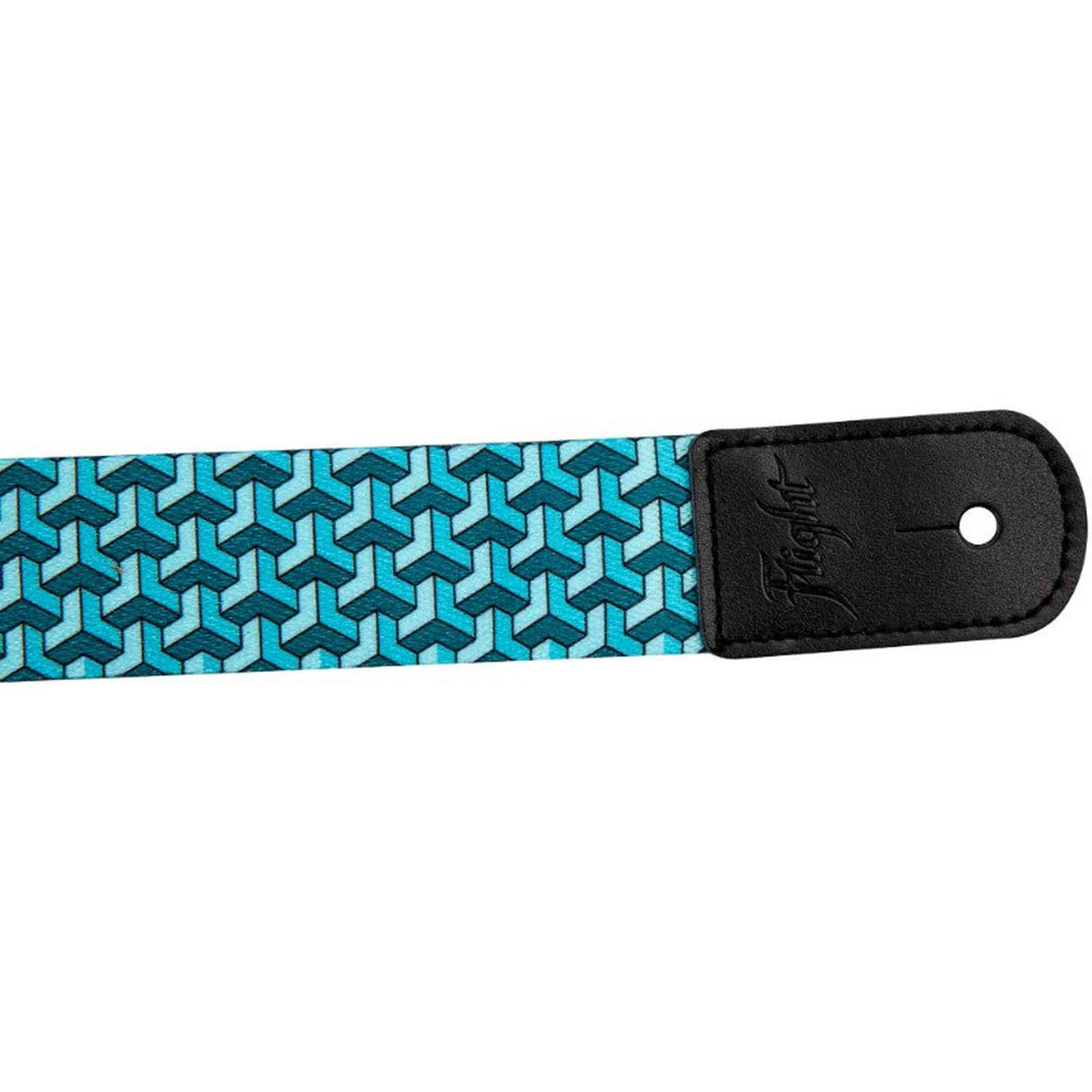 Flight S35 Trail B Ukulele Strap Poly/Leer Blauw met Outdoor Design en Verstelbare Lengte