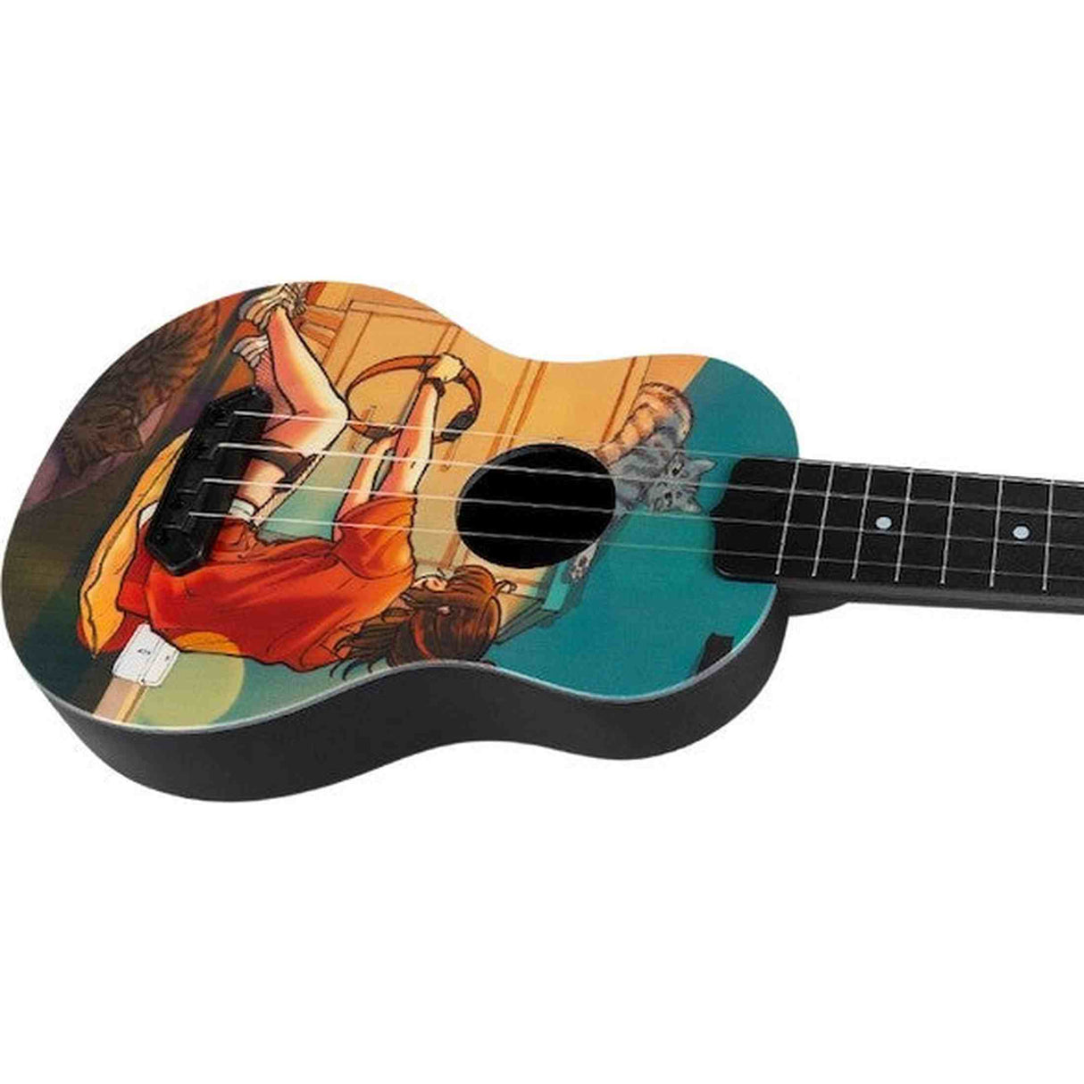 Flight UTS-42 GAME Ultra Travel Soprano Ukulele met Polycarbonate Body en Fluorocarbon Snaren