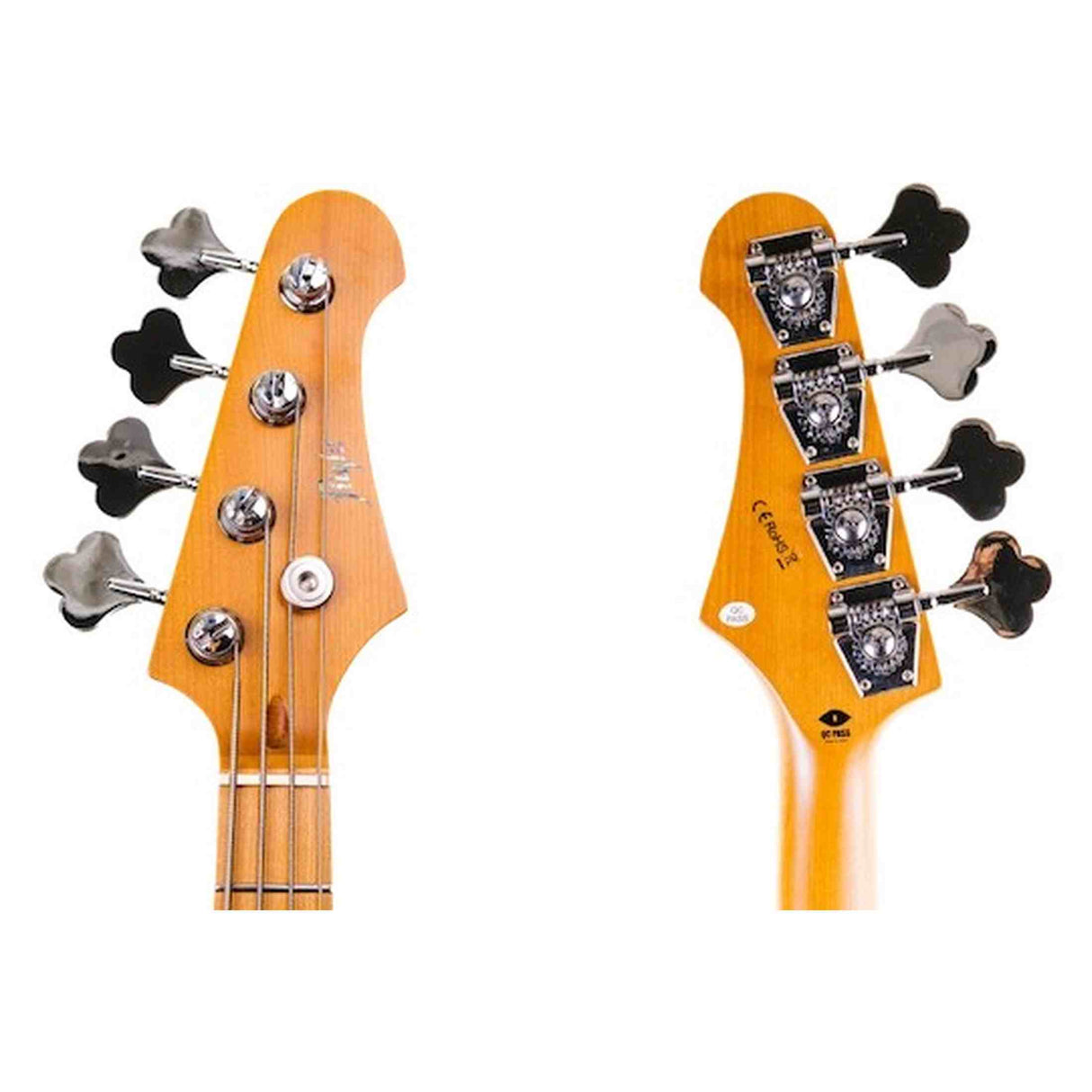 Flight Mini JB Bass Moonburst Elektrische Mini Bas Ukulele met Dual Pickups en 584 mm Mensuur