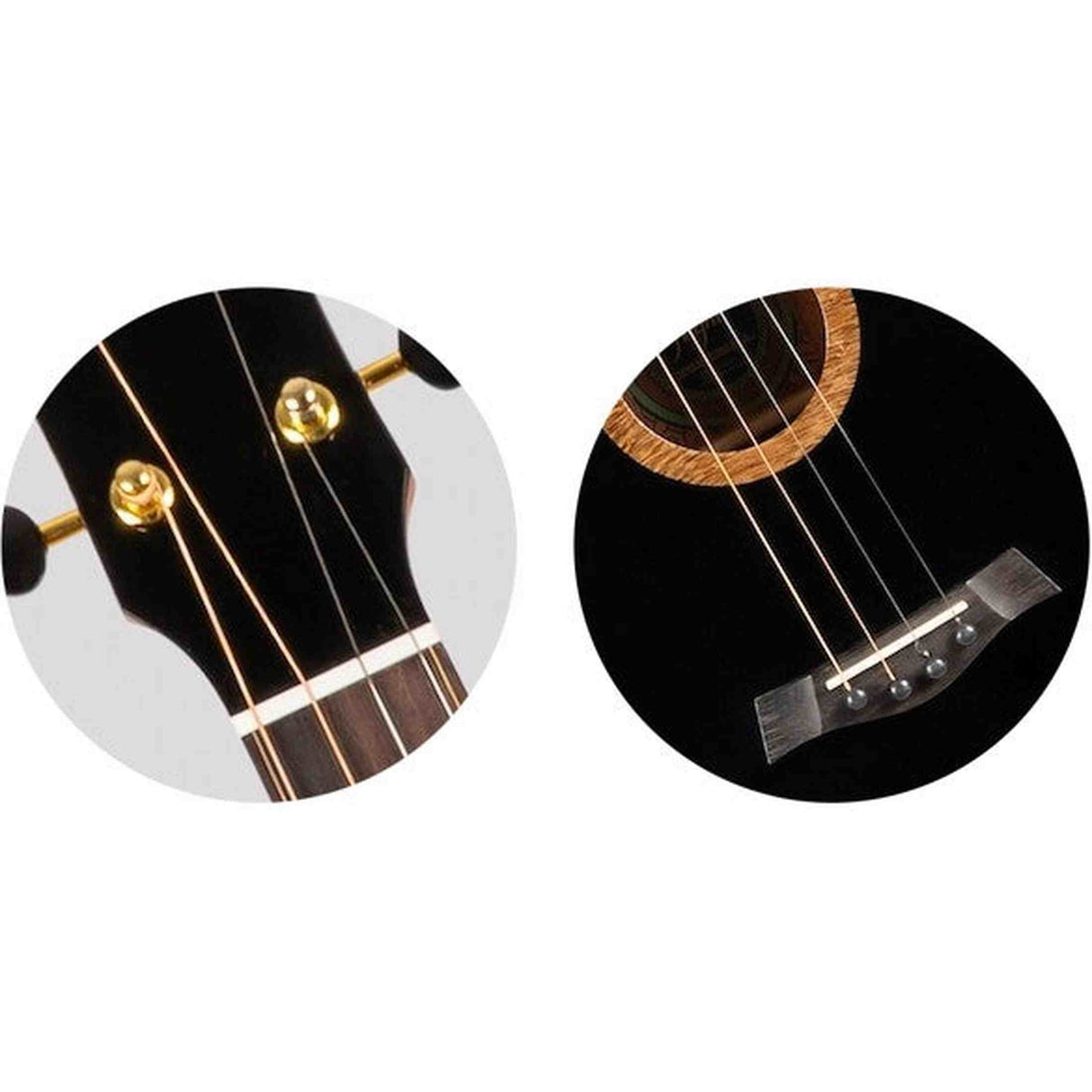 Flight Nora Baritone EQ-A Elektrisch-Akoestische Baritone Ukulele met Solid Sitka Spruce Top, Mahogany Body en Stalen Snaren