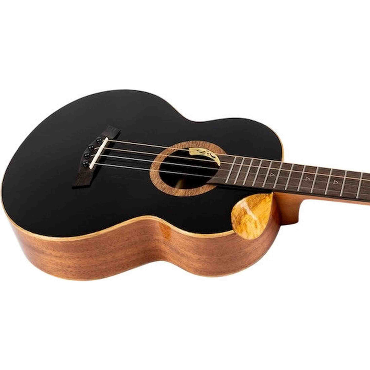 Flight Nora Baritone EQ-A Elektrisch-Akoestische Baritone Ukulele met Solid Sitka Spruce Top, Mahogany Body en Stalen Snaren