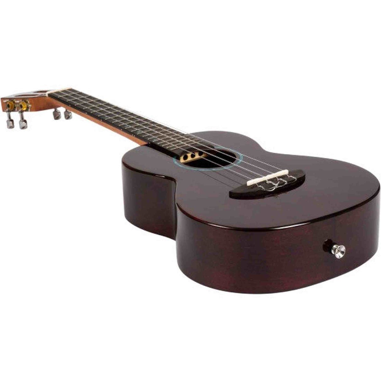 Flight Iris Tinta Tenor TPP Ukulele met All Solid Mahogany Body, Rosewood Toets en Fluorocarbon Snaren, Transparent Purple