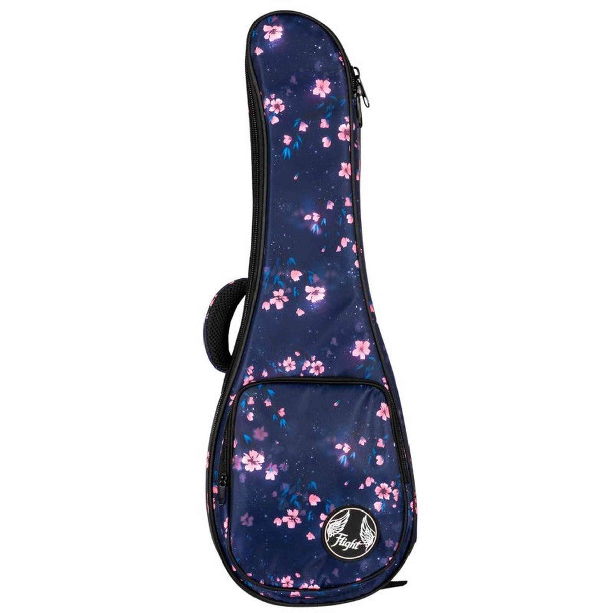 Flight FUB-C-SAKURA Padded Gig Bag for Concert Ukulele with Sakura Design and Accessory Compartment