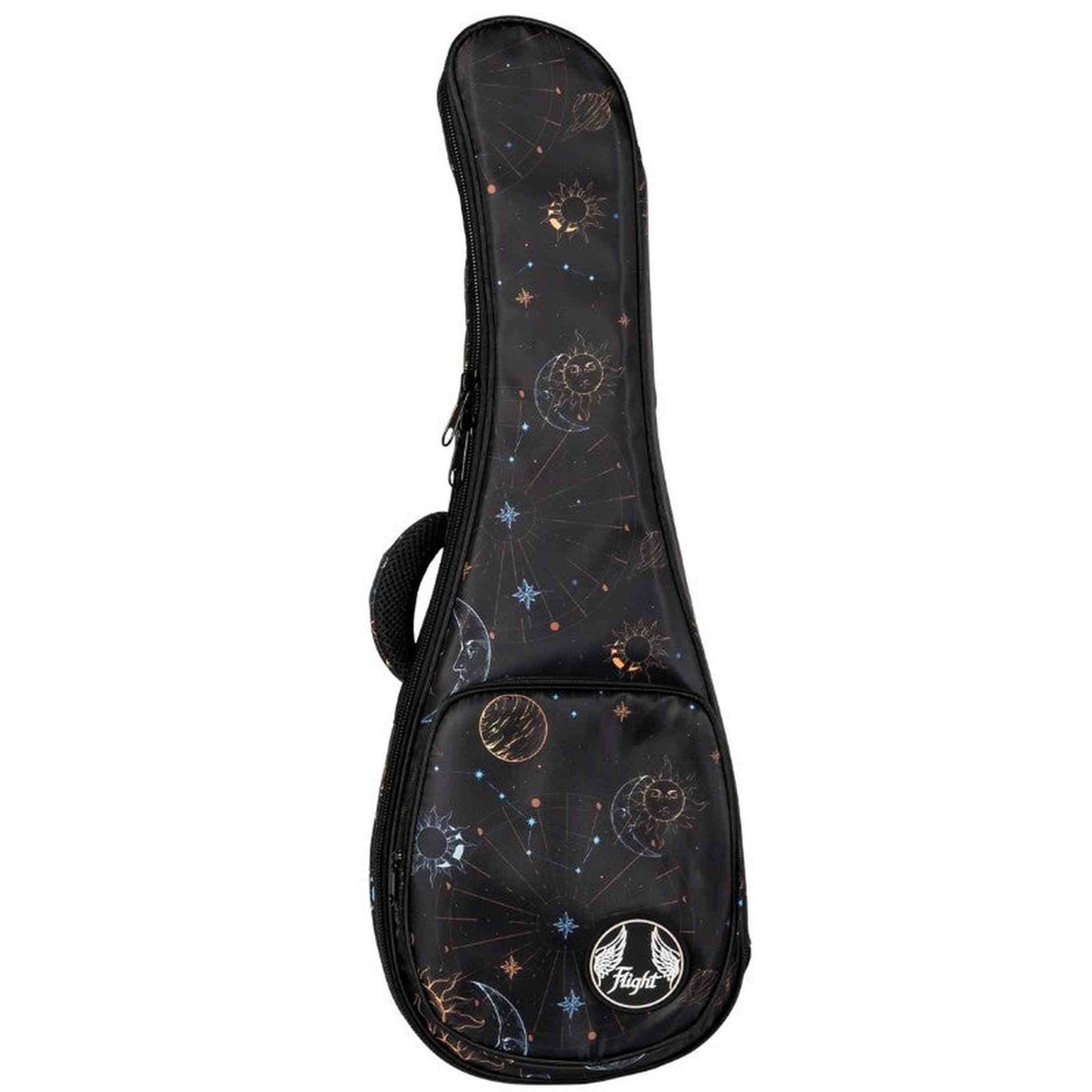 Flight FUB-C-GALAXY Gevoerde Gigbag voor Concert Ukulele met Galaxy Design en Accessoirevak