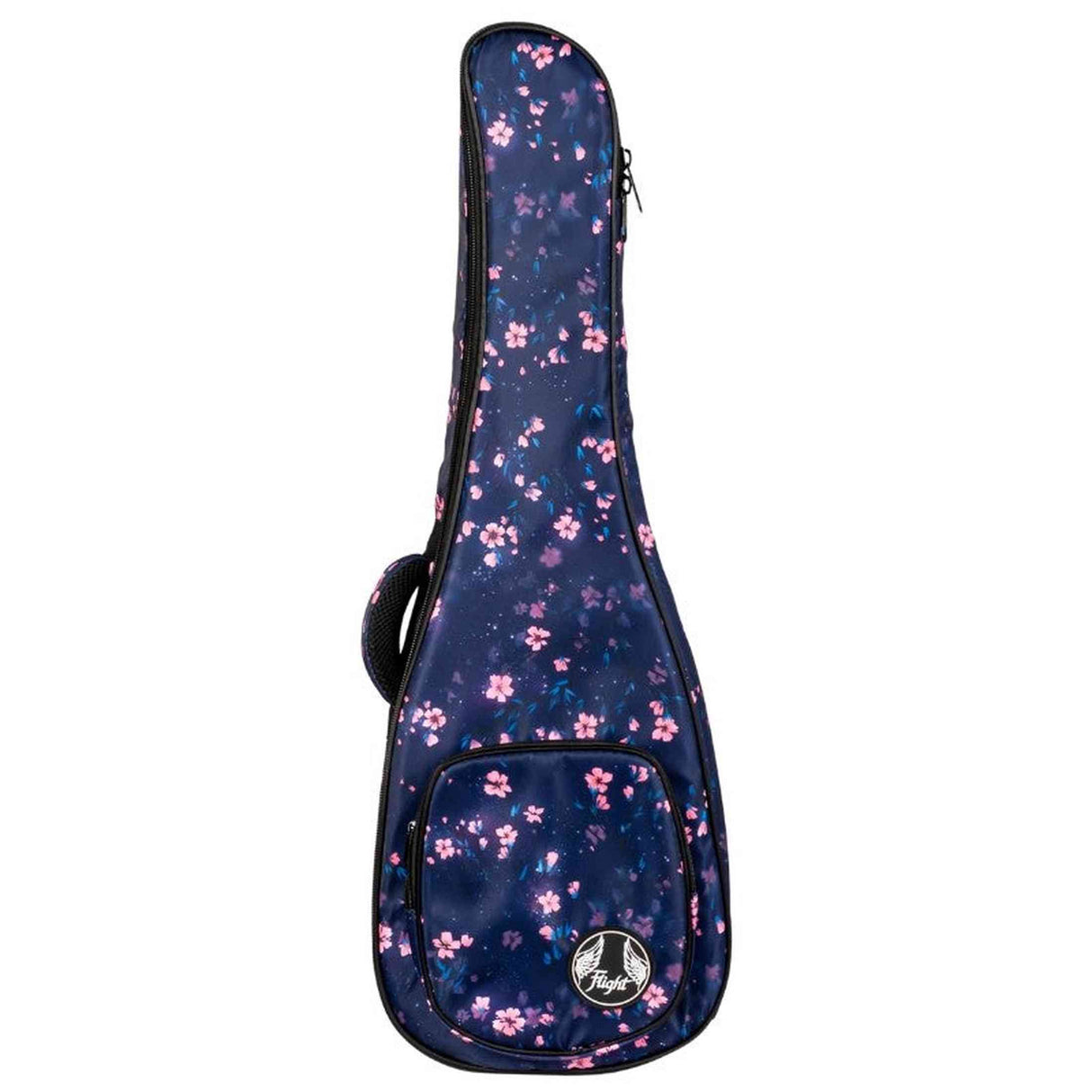 Flight FUB-B-SAKURA Padded Gig Bag for Baritone Ukulele with Sakura Design and Accessory Pocket