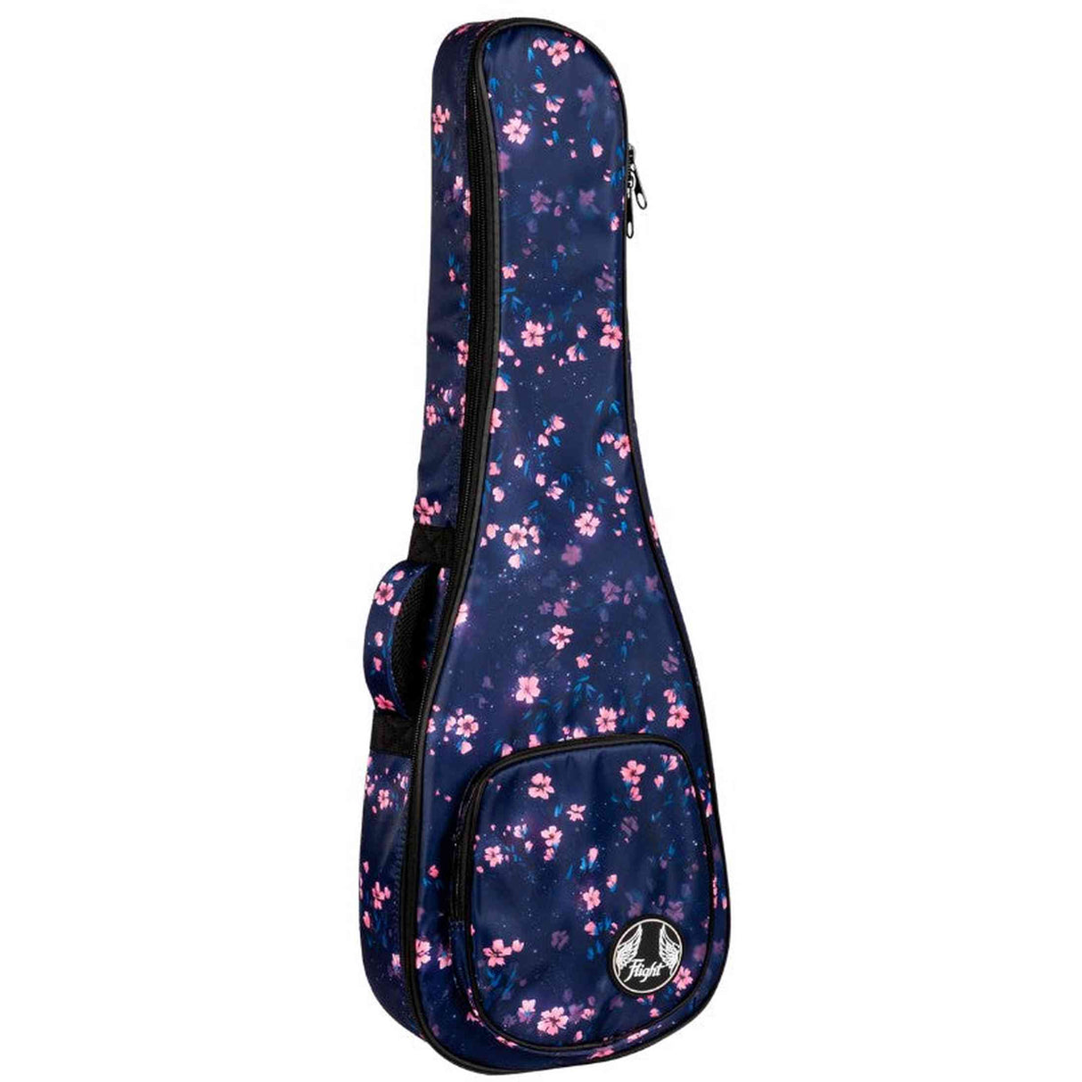 Flight FUB-B-SAKURA Padded Gig Bag for Baritone Ukulele with Sakura Design and Accessory Pocket