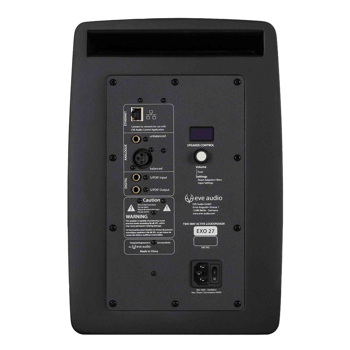 EVE Audio EXO 27 actieve 2-weg studiomonitor 6.5 inch 280W 41Hz-24kHz 116dB