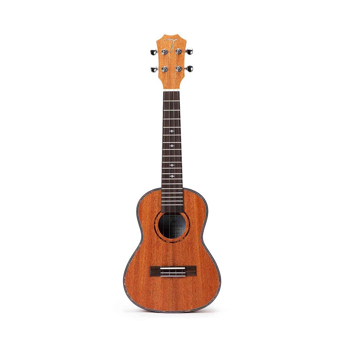 TOM 200 Concert Ukulele Massief Mahonie met Rosewood en Luxe Hoes