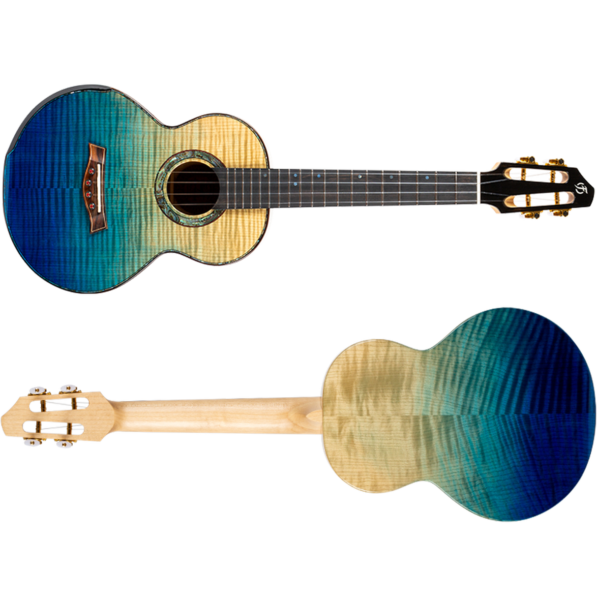 Flight A10FM A10 Volmassief Tenor Ukulele - Geflamde Esdoorn