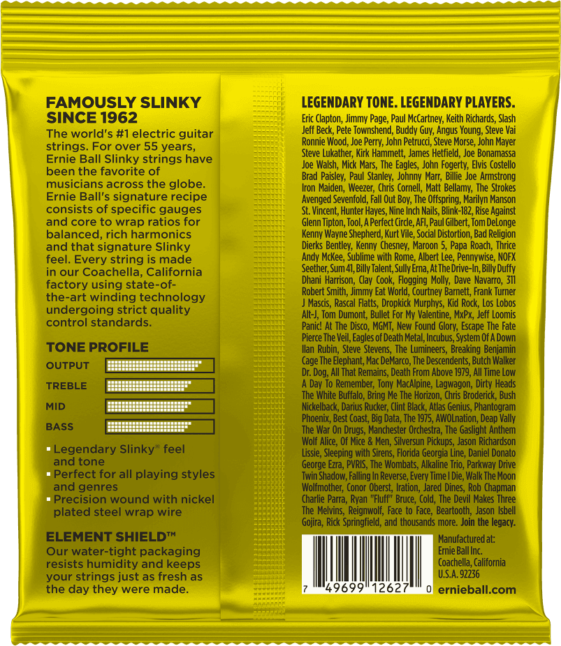 Ernie Ball 2627 Beefy Slinky elektrische gitaarsnaren 011-054