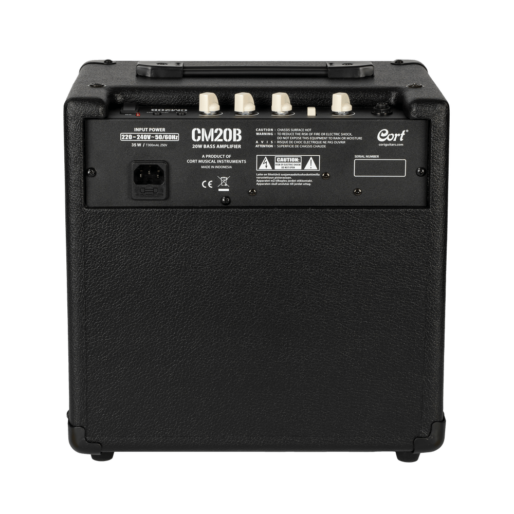 CORT CM20B basversterker 20 Watt zwart