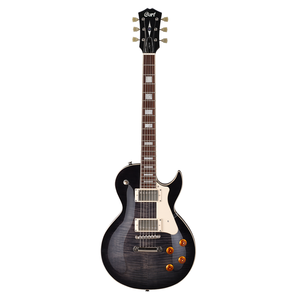 CORT CR250TBK2 Elektrische gitaar LP-model Translucent Black