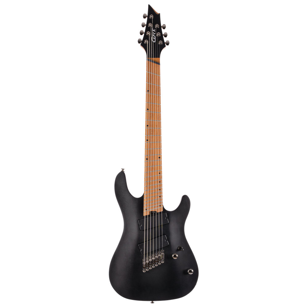 CORT KX307MSOPBK Elektrische gitaar Open Pore Black 7 snarig
