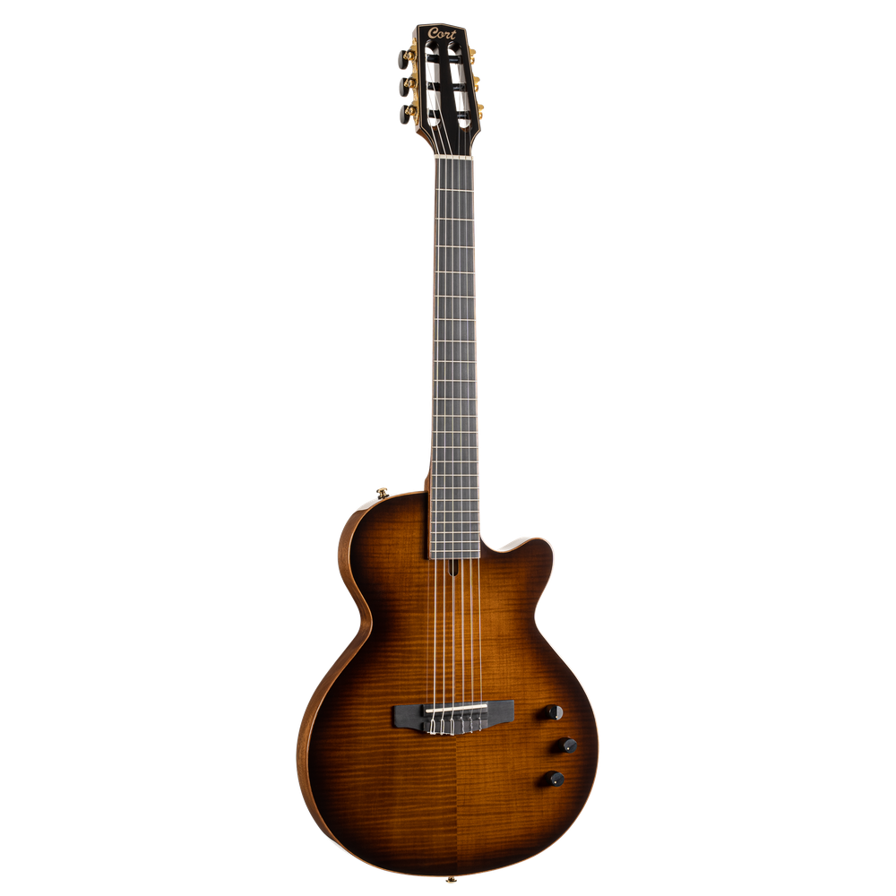 CORT SSNYDLXTSBG Elektrische gitaar, Sunset Nylectric DLX Tobacco Sunburst