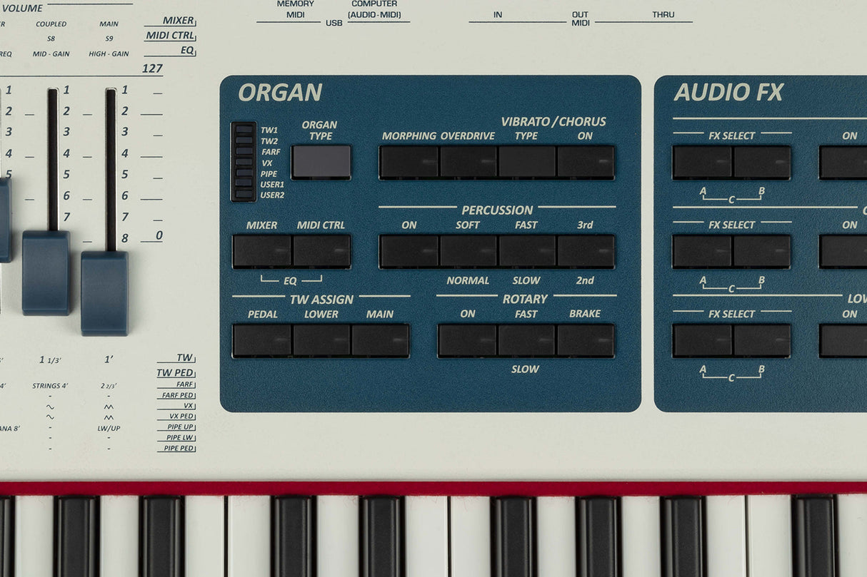 Dexibell VIVO S10L Stage Piano 76 toetsen, Advanced T2L, gemotoriseerde drawbars