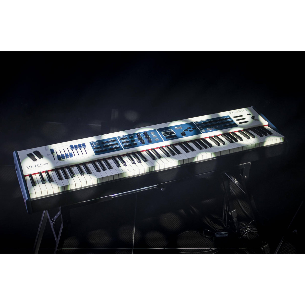 Dexibell VIVO S10 Stage Piano 88 toetsen Hammer Action, gemotoriseerde drawbars, Bluetooth MIDI en audio