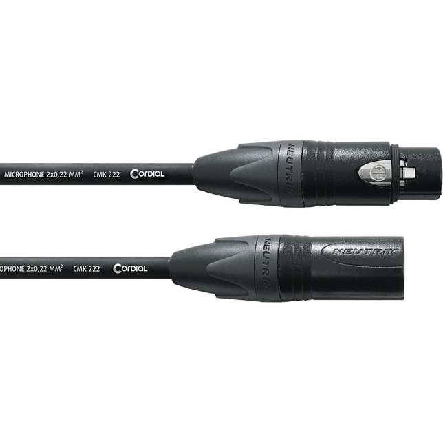 Cordial CMP FM Select Microfoonkabel – XLR mannelijk/vrouwelijk – Zwart