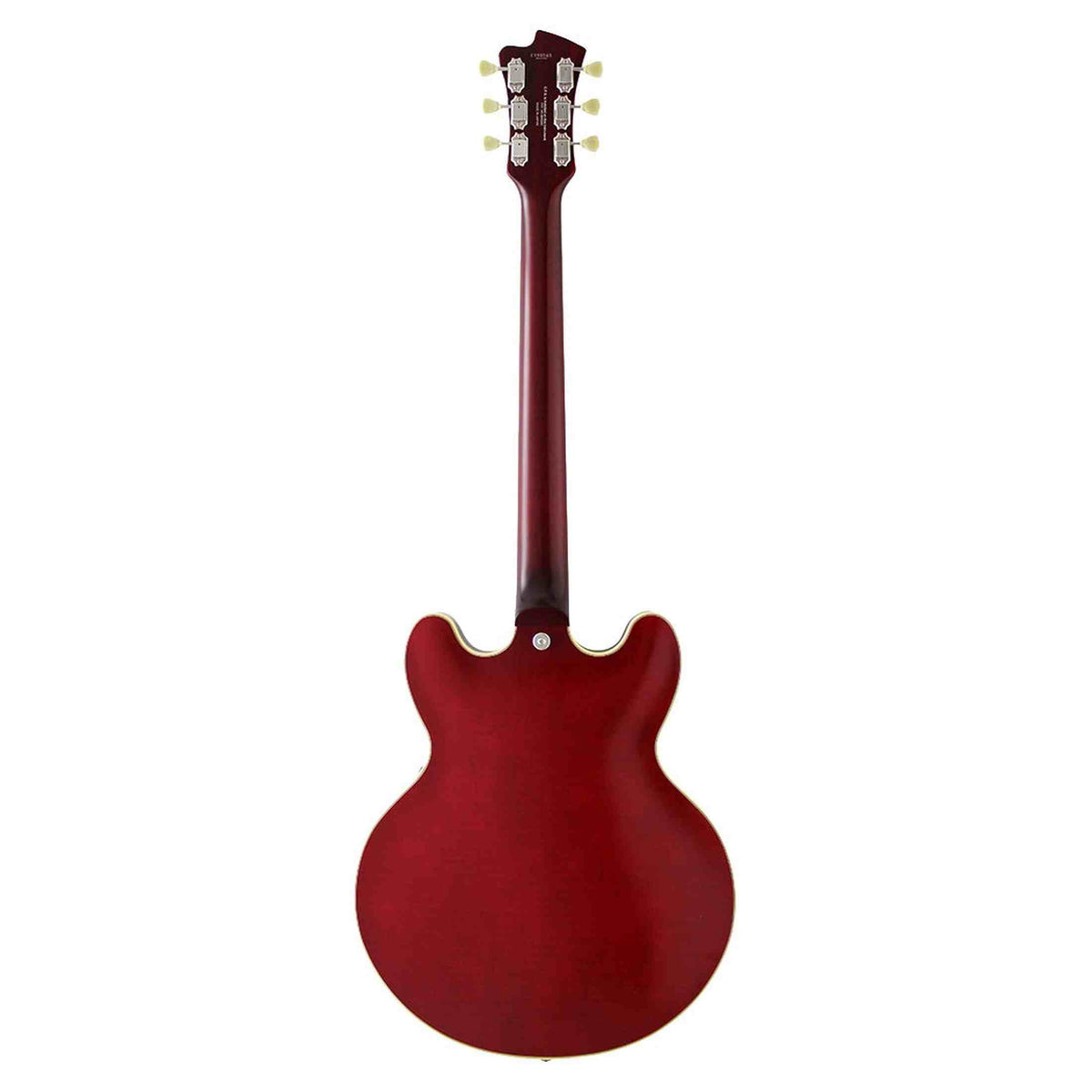 FGN Masterfield Semi HH elektrische gitaar Cherry, Flamed Maple Top, Alnico 3 humbuckers, met koffer