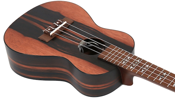 Flight DUC460 EQ Concert Ukulele – Elektro-akoestisch, Amara hout, met FU-T3 Pickup