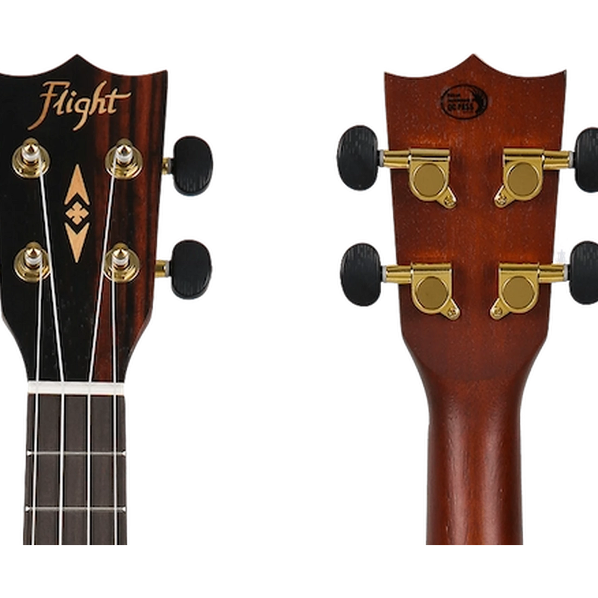 Flight DUC460 EQ Concert Ukulele – Elektro-akoestisch, Amara hout, met FU-T3 Pickup